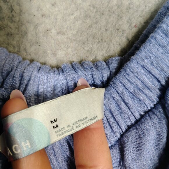 Free People Beach La La Maxi Dress Women's Medium Lavender Blue Influencer Boho - Picture 10 of 11